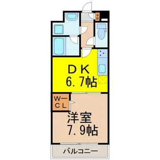 メイベニール【4階】の間取り
