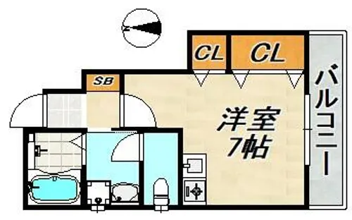 エターナルシー鈴蘭台Ⅱ【1階】の間取り
