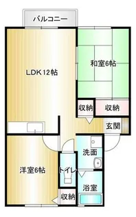 セジュール長野【102号室】の間取り
