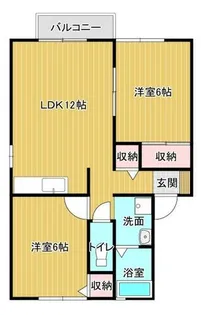 セジュール長野【102号室】の間取り