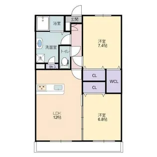 ゆうかりハウス【301号室】の間取り