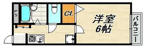 ビーライン須磨【1階】の間取り
