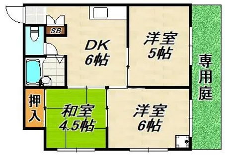 ラドーレ【1階】の間取り