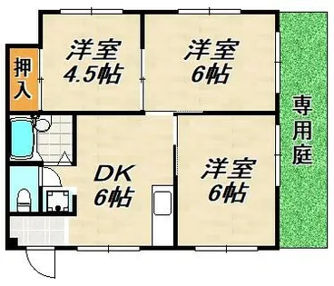 ラドーレ【1階】の間取り