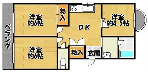ファーシルマンション【4階】の間取り