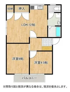 フレグランスM B棟【201号室】の間取り