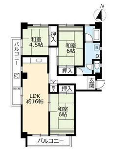 UR千代が丘【1050804号室】の間取り
