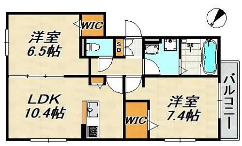 licorice(リコリス)A棟【2階】の間取り