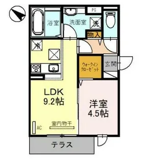 ブリランテ川西通【1階】の間取り