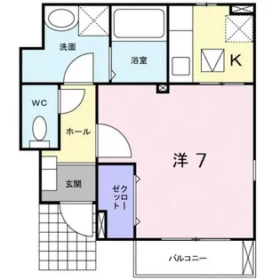 ルーステララ【0105号室】の間取り
