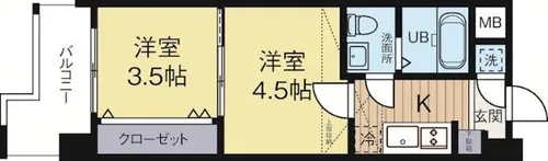 No.55Wes-PROJECT博多【12階】の間取り