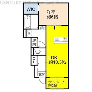 ジャスパーEX・1【0103号室】の間取り