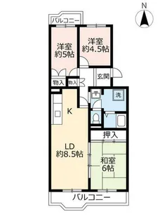 UR神宮東パークハイツ【0280406号室】の間取り