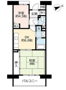 URサンラフレ明石【0160403号室】の間取り