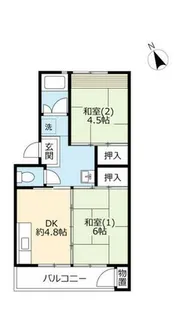 UR新多聞【1740201号室】の間取り