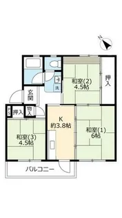 3Kの間取り画像