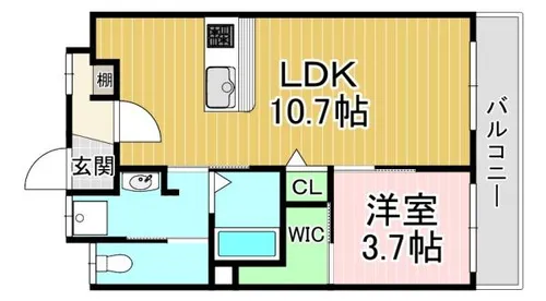 三宅マンション【1階】の間取り