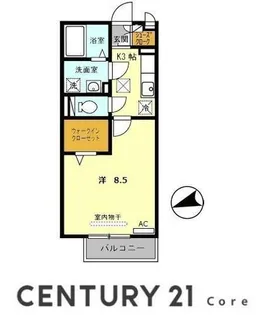 グランシャリオ(野洲市行畑2丁目)【2階】の間取り