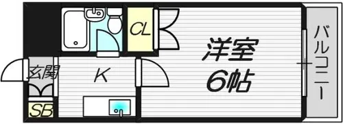 ベストレジデンス瓢箪山【5階】の間取り