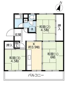 UR光明台【0250303号室】の間取り