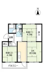 UR桜丘【0170301号室】の間取り