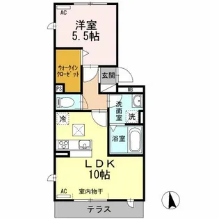 グランドール高倉【3階】の間取り
