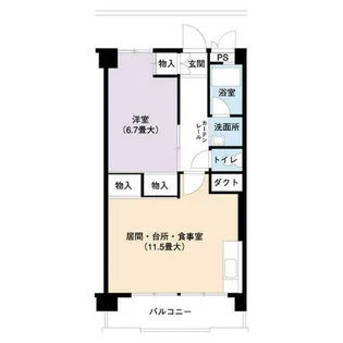 UR尾上【0030209号室】の間取り