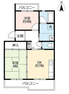 UR高槻・阿武山四番街【4020103号室】の間取り