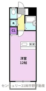アザレアハイツ江崎【3階】の間取り