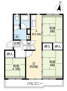 UR岩成台西【6090607号室】の間取り