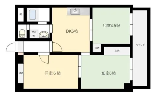 エリジェール新森【2階】の間取り