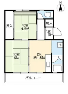 UR藤ヶ丘【0090504号室】の間取り