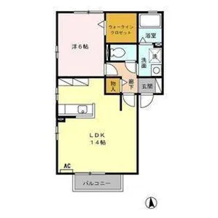 プルミエA【2階】の間取り