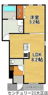 メゾン山本2【1階】の間取り
