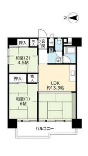 UR南港ひかりの【0150718号室】の間取り
