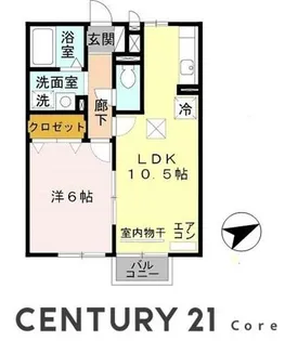ベルコート 木ノ座(野洲市野洲)【2階】の間取り