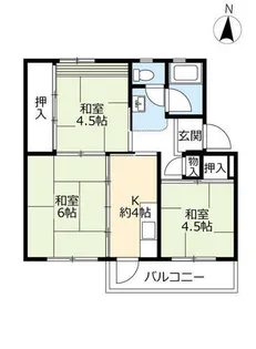 UR藤山台【1030505号室】の間取り