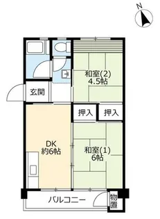 UR鈴蘭台第二【0300301号室】の間取り