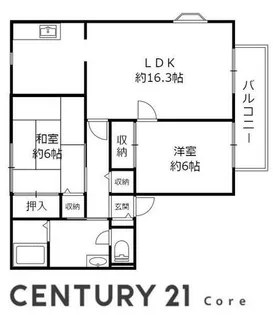 サンガーデン野洲 (野洲市市三宅)【2階】の間取り