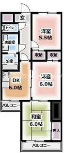 リバーサイド仁和寺【4階】の間取り