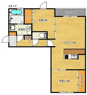 La Vita帝塚山【2階】の間取り