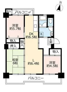 UR千代が丘【1070906号室】の間取り