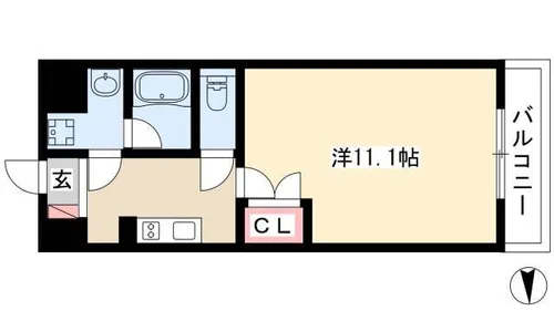 BSレジデンス栄【0603号室】の間取り