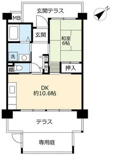 UR浜甲子園なぎさ街【0200502号室】の間取り