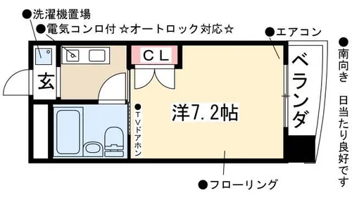 フィレンツェ名駅【807号室】の間取り