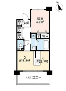 UR浜甲子園なぎさ街【0220902号室】の間取り
