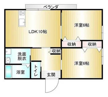 ライフステージクレスト【A201号室】の間取り