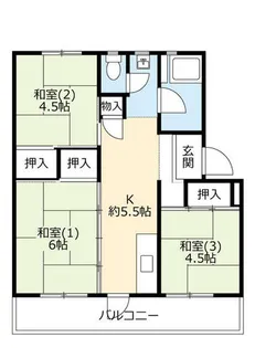 UR金剛【3350305号室】の間取り