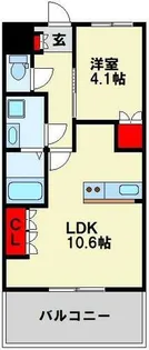 maison・de・Yuu【106号室】の間取り