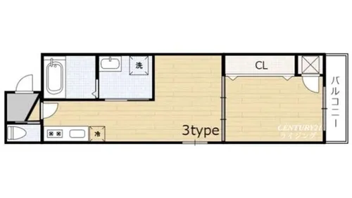 Lumiere長瀬Ⅱ ルミエールナガセ【3階】の間取り